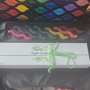 COPY - New Handmade Worm Speckled Multicolored Rainbow Crayons Gift Packaged